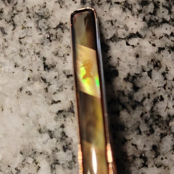 Celine 925 Silver Opal Tie Clip - Picture 14 of 16